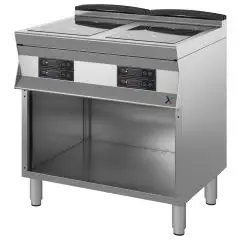 Cucina elettrica 4 piastre induzione Allforfood 7DLEF2B linea IKON
