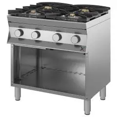 Cucina a gas 4 fuochi Allforfood 9DGMH4B12 linea IKON