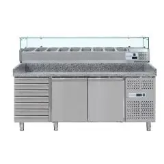 Banco pizza refrigerato in acciaio inox ILINE DB2610TN38