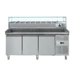 Banco pizza refrigerato in acciaio inox ILINE DB3600TN38