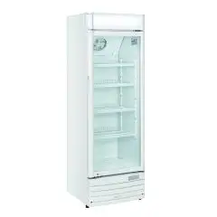 ARMADIO FRIGORIFERO - Mod. DC 388 C - N. 1 PORTA IN VETRO - REFRIGERAZIONE STATICA - CAPACITA' LT 350 - TEMPERATURA +1º/+10°C - Dim. cm L 60 x P 57 x h 183,5 - Norma CE
