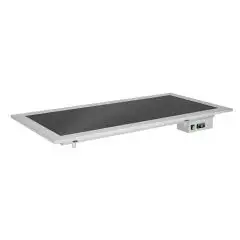 VASCA ESPOSITIVA DA INCASSO RISCALDATA - MOD DROP IN PC - PIANO IN VETRO TEMPERATO - TEMPERATURA FINO A +90°C - ALIMENTAZIONE MONOFASE V 230/1/50 Hz