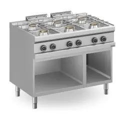 Cucina a gas 6 fuochi Dexion DXMFB711AXL linea DEX