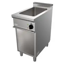 BAGNOMARIA ELETTRICO - MOD. G7LUGG1DC - N. 1 vasca GN 1/1 h 20 cm - N. 1 vano neutro a giorno - Potenza kW 1,5 - Dimensioni: cm L 40 x P 70 x H 85 - Norma CE