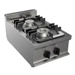 Piano cottura a gas 2 fuochi Allforfood G7NURG2DD2M linea SIMPLE