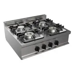 Piano cottura a gas 4 fuochi Allforfood G7NURG4DD4M linea SIMPLE
