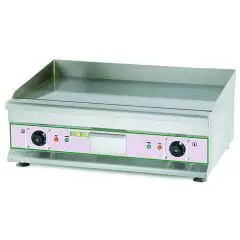 Fry Top elettrico professionale da banco piastra liscia in acciaio Easy Line EG750