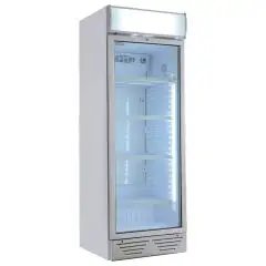 ARMADIO FRIGORIFERO IN LAMIERA VERNICIATA - PER BIBITE - STATICO CON AGITATORE - Mod. GXI270E - CAPACITA' Lt 270 - N. 1 PORTA A VETRO - TEMPERATURA 0/+10°C - DIM. cm L 54 x P 57 x H 156 - NORMA CE