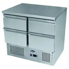 Saladette e tavolo refrigerato in acciaio inox Atosa ESL3820GR