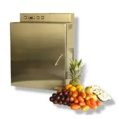 ESSICCATORE - MOD. ESSICCATORE 12T - STRUTTURA COMPLETAMENTE IN ACCIAIO INOX - ALIMENTAZIONE MONOFASE 230V/50 Hz - POTENZA: W 2000 - CAPACITA': n. 12 teglie cm 40x56 - DIMENSIONI: Cm L 63 X P 65 X h 83 - PESO: Kg 15