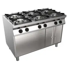 Cucina a gas 6 fuochi Allforfood H7MZE6DC linea SPEED