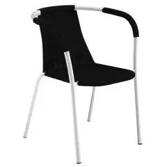 SEDIA FILOLINE - MOD. 001 - STRUTTURA IN ACCIAIO CON BRACCIOLI - SEDILE E SCIENALE IN XILOPLAST - FINITURA CROMATA PER USO INTERNO - FINITURA VERNICIATA PER USO INTERNO/ESTERNO - IMPILABILE - CONFEZIONE DA N. 4 - DIM. Cm L 53 x P 58 x H 73 - NORMA CE