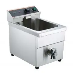 Friggitrice elettrica professionale ad induzione da banco Allforfood FRI8LT