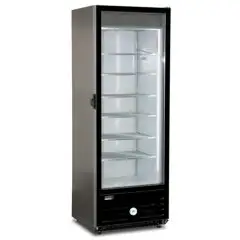 ESPOSITORE VERTICALE REFRIGERATO - MOD. FROST 400 NS - CAPACITA' Lt. 415 - TEMPERATURA -18°/-23° C - Dimensioni cm. L 67 x P 64,4 x h 200 - Norma CE