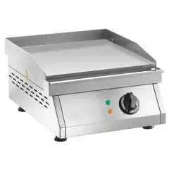 Fry Top elettrico professionale da banco piastra liscia in acciaio Amitek FT1L