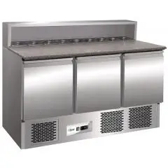 Saladette e banco pizza refrigerato in acciaio inox Forcar G-PS903