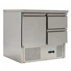 Saladette e tavolo refrigerato in acciaio inox Forcold G-S901-2D-FC