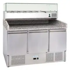 Banco pizza refrigerato in acciaio inox Forcold G-S903PZ33 FC