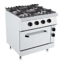 Cucina a gas 4 fuochi con forno elettrico Allforfood K9S210NG linea ANIS