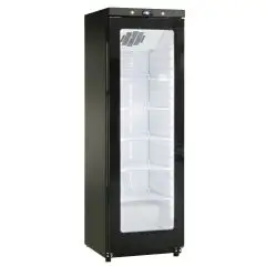 Armadio frigorifero - Mod GN 400 G TN BLK - Statico con agitatore - Gastronorm 2/1 (cm 65 x 53) - N 1 porta vetro - Capacità Lt 400 - Temperatura +2°/+10º C - Dimensioni cm L 60 x P 62,5 x h 186