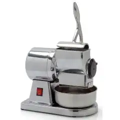 GRATTUGIA - MOD. GRF8I - ALIMENTAZIONE 230V/1/50Hz MONOFASE - POTENZA W 370 - PRODUZIONE ORARIA Kg 30 - DIM. cm L 28 x P 17 x h 31 - NORMA CE