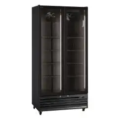 Espositore refrigerato per bibite con capacità Lt 614 e temperatura da 0 a +10 °C Klimaitalia ICOOL 80 BLACK