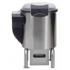PULISCICOZZE CON BASAMENTO - MOD. LE5 - CAPACITA' DI CARICO Kg 5 - PRODUZIONE ORARIA Kg 75 - POTENZA kW 0,37 - ALIMENTAZIONE MONOFASE o TRIFASE - DIM. cm L 53 x P 52 x h 70 - NORMA CE
