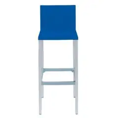 SGABELLO LIBERTY - MOD. LIBERTY H75 - SEDUTA IN TECNOPOLIMERO - GAMBE IN ALLUMINIO ANODIZZATO - PER USO INTERNO/ESTERNO - DIM. cm L 37 x P 42 x H 98 - NORMA CE