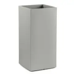 VASO - MOD. LOTO CACHE-POT QUADRATO H00Q85 - STRUTTURA IN POLIETILENE - IL DOPPIO FONDO E' A UNA PROFONDITA' DI cm 29 - CAPACITA' Lt 34 - PORTATA MAX. Kg. 17 - DIM. cm L 40 x P 40 x h 85 - NORMA CE