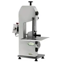 SEGAOSSI A NASTRO - MOD. SEOSA15T - STRUTTURA IN ALLUMINIO ANODIZZATO - ALTEZZA TAGLIO cm 25 - ALIMENTAZIONE V 230/400/50Hz TRIFASE - POTENZA Kw 0,75 (1,0 Hp) - DIM. Cm L 37 x P 41 x h 81 - NORMA CE