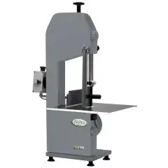 SEGAOSSI A NASTRO - MOD. SEOSV18M - STRUTTURA IN METALLO VERNICIATO - ALTEZZA TAGLIO cm 32 - ALIMENTAZIONE V 230/50Hz MONOFASE - POTENZA Kw 0,75 (1,0 Hp) - DIM. Cm L 42 x P 53 x h 91 - NORMA CE
