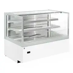 Espositore murale refrigerato - Mod LILIUM GRAB&GO SELF H 1155 - Refrigerazione ventilata - Temperatura +2° C +6° C (piano espositivo) e +4° C +8° C (sulle mensole)