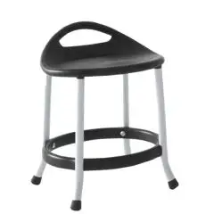 SGABELLO MAX - MOD. MAX H42 - SEDUTA IN TECNOPOLIMERO - GAMBE IN ALLUMINIO ANODIZZATO - PER USO INTERNO/ESTERNO - DIM. cm L 46 x P 40 x H 42 - NORMA CE