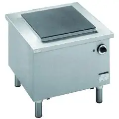FORNELLONE ELETTRICO 1 PIASTRA - Mod. MF100 03 001 - Piastra in ghisa cm 40x40 - Potenza kW 5 - Alimentazione trifase - Dimensioni cm L 58 x P 58 x 52h - Norma CE
