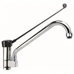 RUBINETTO PER LAVELLO - Mod. MFBL47 - Monoforo e monocomando - Leva lunga - Canna ø 25 tipo Spout