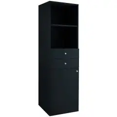 Mobile di servizio da sala - Mod ML5050 - Struttura e pannelli in nobilitato - N 1 sportello - N 2 cassetti - Dimensioni cm L 45 x P 49 x h 144