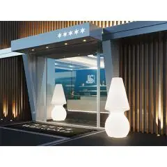 LAMPADA - MOD. MY BIG LIGHT - SISTEMA DI ILLUMINAZIONE TUBO LED - STRUTTURA IN POLIETILENE - DIM. cm Ø 60 x h 142 - NORMA CE
