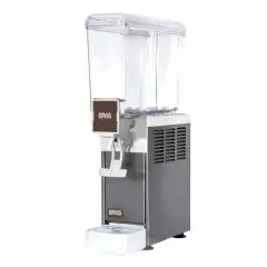 DISTRIBUTORE DI BEVANDE FREDDE - MOD. JOLLY 8/1 INOX - PER BEVANDE NON GASSATE - N. 1 BEVANDA - CAPACITA' LT 8 - Dim. cm. L 18 x P 41 x h 62 - NORMA CE