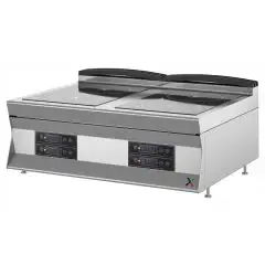 Piano cottura elettrico 4 piastre induzione Allforfood 7ULEF2 linea IKON