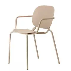 POLTRONA SI-SI CON BRACCIOLI - MOD. 2502 - TELAIO DIAM. ø mm. 20 IN ACCIAIO ZINCATO E VERNICIATO - PER USO INTERNO ED ESTERNO - IMPILABILE - DIM. cm L 62 x P 55 x H 80 - NORMA CE