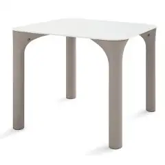 TAVOLO - MOD. PURE B - STRUTTURA IN POLIETILENE - DIM. GAMBE cm L 8 x P 7 x h 74 - DIM. PIANO cm L 80 x P 80 x h 1 - NORMA CE