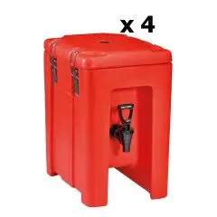 CONTENITORE ISOTERMICO - MOD QC05 - PER TRASPORTO DI BEVANDE ED ALIMENTI LIQUIDI - CALDE O FRESCHE - CAPACITA Lt. 4,3 - DIM cm L24,5xP35x39,5H - CONFEZIONE N 4 PEZZI