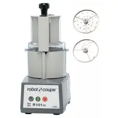 ABBINATO CUTTER E TAGLIAVERDURE PROFESSIONALE - Mod. R 101 XL - Capacità vasca in ABS lt 1,9 - Capacità coperti 20 - Potenza W 450 - Dimensioni cm L 22 x P 28 x 49,5h