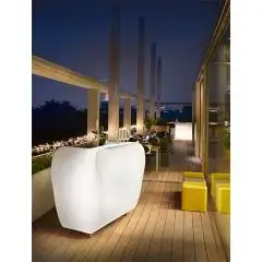 BANCO BAR - MOD. ROLLER - PER INTERNO/ESTERNO - STRUTTURA IN POLIETILENE - NORMA CE