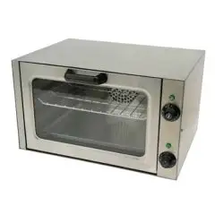 FORNETTO ELETTRICO AD ALTO RENDIMENTO - MOD. S 2 - PER COTTURA VELOCE - DIMENSIONI CAMERA DI COTTURA cm L 40,5 x P 25,5 x 30 h - ALIMENTAZIONE MONOFASE 230V/1/50Hz - POTENZA Kw 2,5 - DIMENSIONI cm L 52,7 x P 45 x 31,5 h - Norma CE