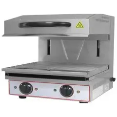 SALAMANDRA - Mod. SA 600 - Piano cottura cm 59x32 - 2 termostati separati - Potenza kW 4 - Alimentazione monofase - Dimensioni cm L 60 x P 52 x 53h - Norma CE