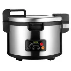 CUOCI RISO - Mod. SD82C - Struttura in acciaio - Capacità riso cotto Lt. 22 - Potenza W 2500 - Alimentazione monofase - Dimensioni cm L 48 x P 41 x 54,8h - Norma CE