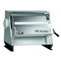 SFOGLIATRICE CON PREDISPOSIZIONE TAGLIASFOGLIA - MOD. 2300/SPT40 - 1 COPPIA DI RULLI - ALIMENTAZIONE V 230/50Hz MONOFASE - POTENZA Hp 0,5 - RULLI cm 40 - Norma CE