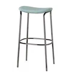 SGABELLO TRICK POP - MOD. 2539 - TELAIO DIAM. ø mm 20 VERNICIATO TORTORA, VERNICIATO TERRACOTTA O VERNICIATO VERDE OLIVA - SEDUTA IMBOTTITA - PER USO INTERNO - ALTEZZA SEDUTA cm 65 - DIM. cm L 45 x P 35 x H 65 - NORMA CE