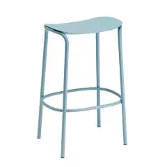 SGABELLO TRICK - MOD. 2524 - STRUTTURA IN ACCIAIO ZINCATO E VERNICIATO DIAM. ø mm 20 - PER USO INTERNO ED ESTERNO - ALTEZZA SEDUTA cm 65 - DIM. cm L 45 x P 35 x H 65 - NORMA CE